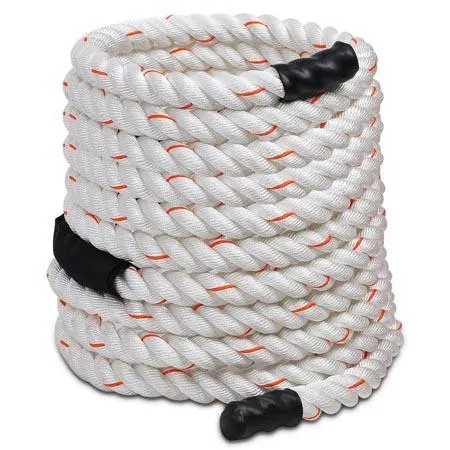 1.5"x40' Poly Undulation Battling Workout Rope White