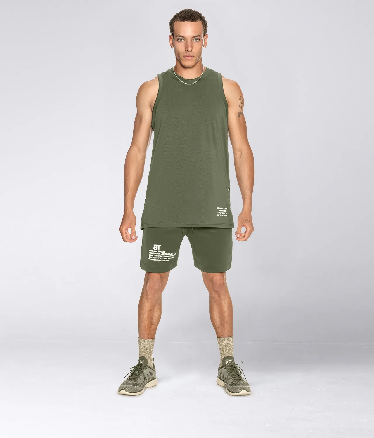 4200 . AirPro Regular-Fit Tank Top - Military Green