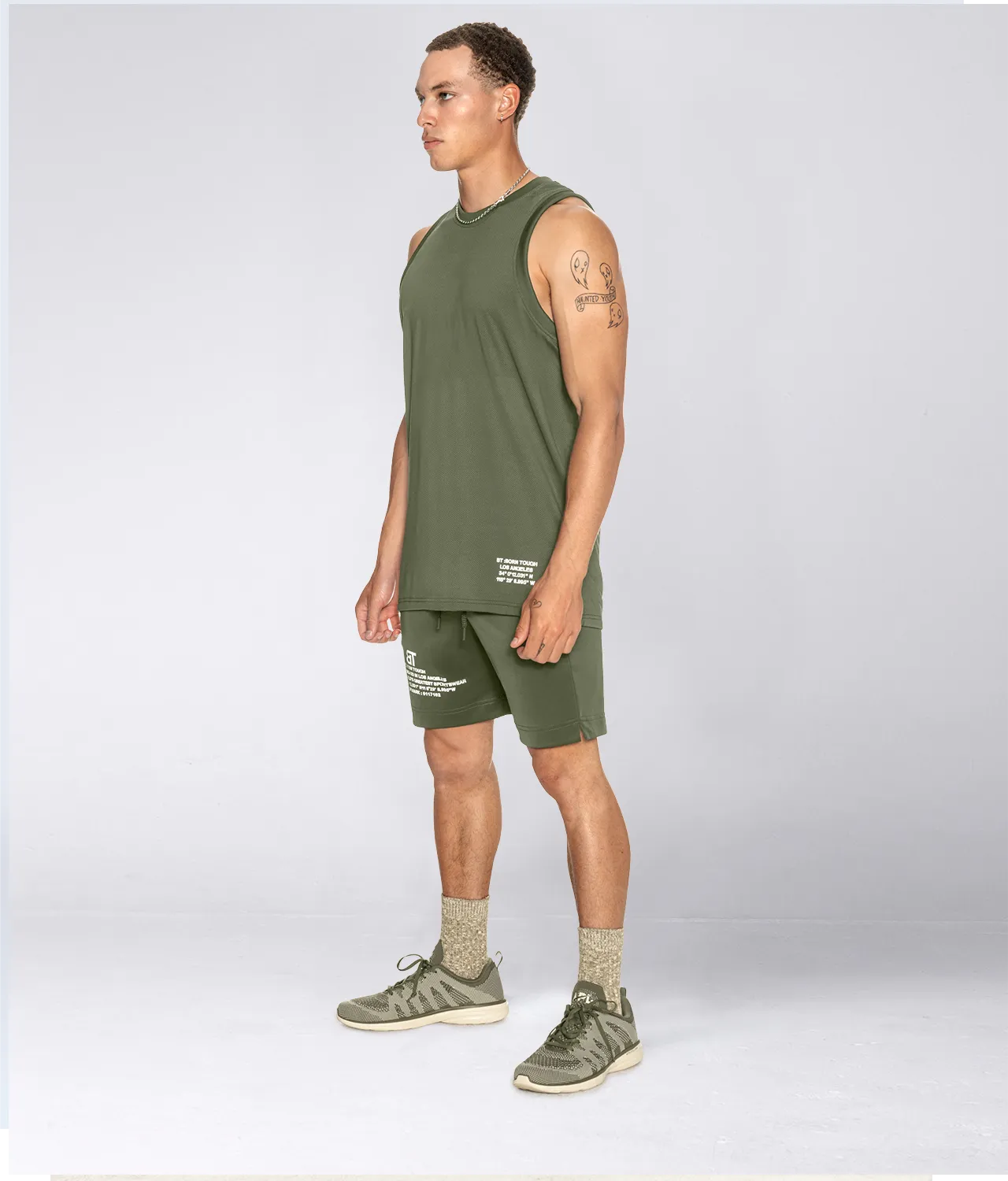 4200 . AirPro Regular-Fit Tank Top - Military Green
