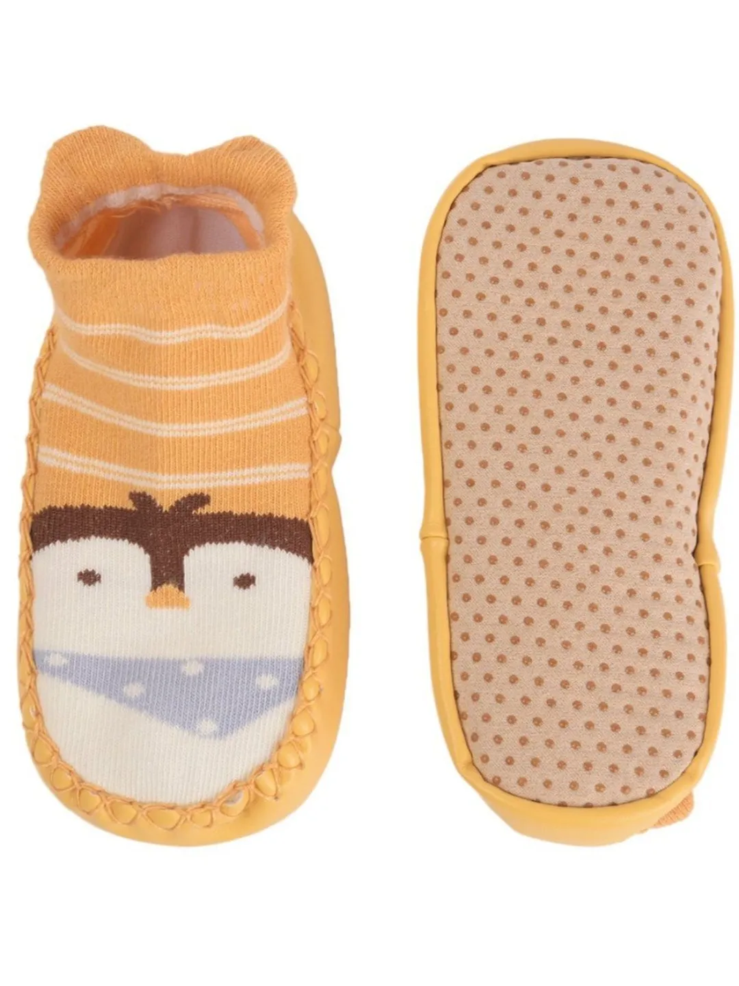 Adorable Penguin Face Socks with Soft Sole for Boys