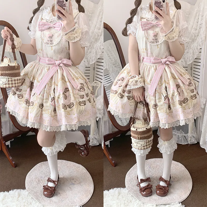 Beauty Bunny~Kawaii Lolita Shoes Low Heels Round Toe PU Shoes