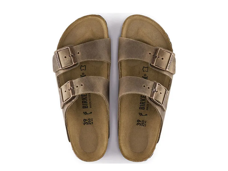 Birkenstock Arizona Tabacco Brown Natural Oiled Leather