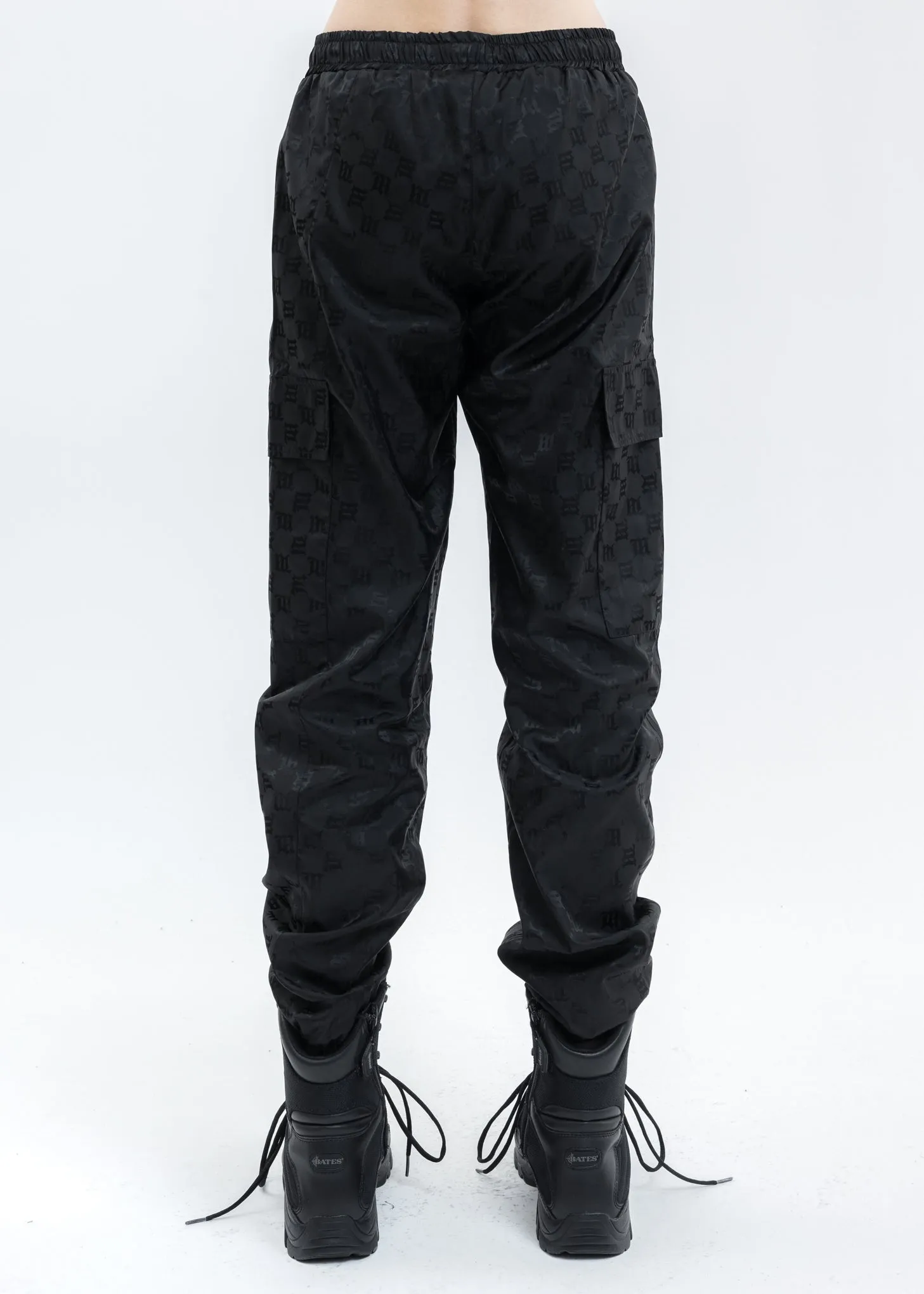 Black Monogram Track Trousers