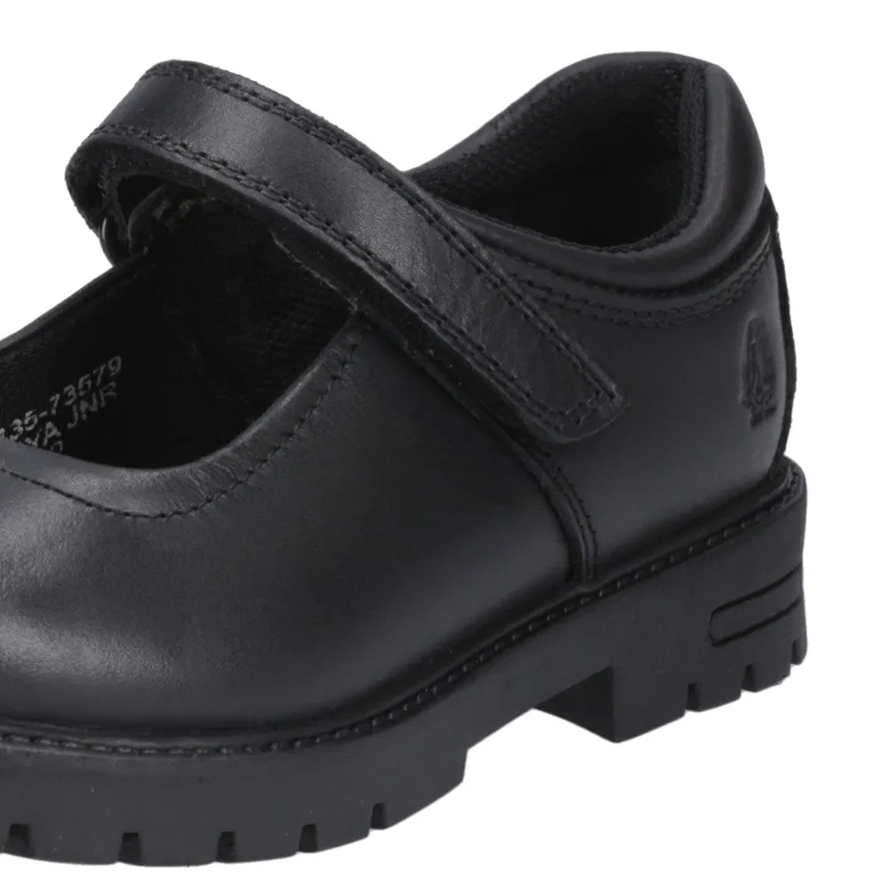 Black Tanya Junior School Shoes