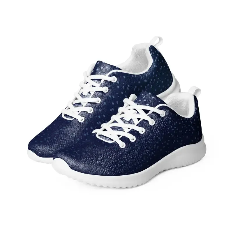 Blissful Dipaliz Men's Athletic Shoes Dots on Blue