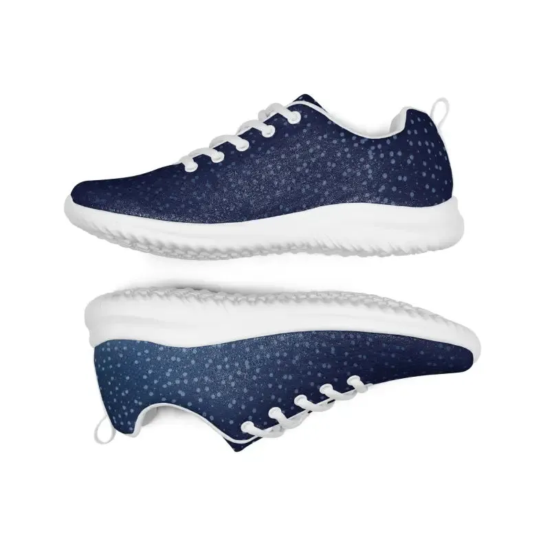 Blissful Dipaliz Men's Athletic Shoes Dots on Blue