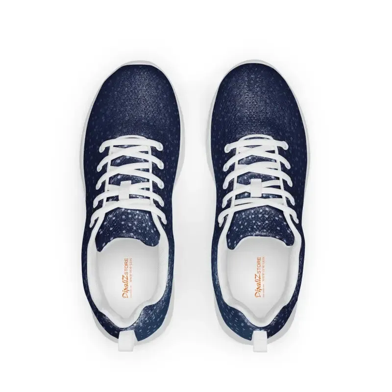 Blissful Dipaliz Men's Athletic Shoes Dots on Blue