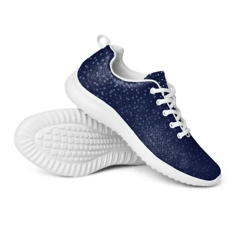 Blissful Dipaliz Men's Athletic Shoes Dots on Blue