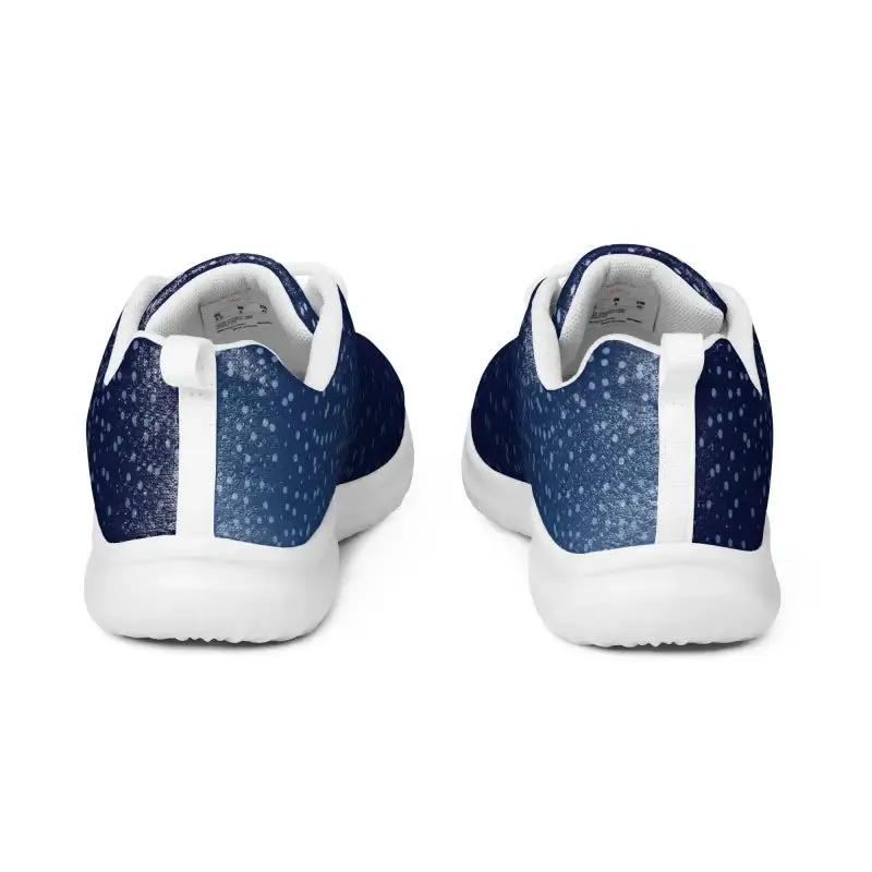 Blissful Dipaliz Men's Athletic Shoes Dots on Blue