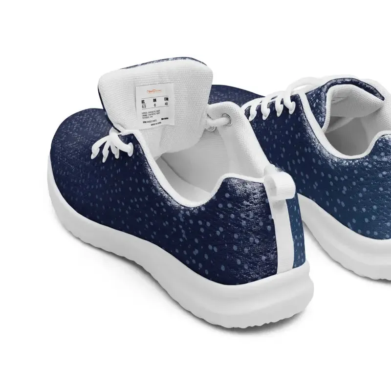 Blissful Dipaliz Men's Athletic Shoes Dots on Blue