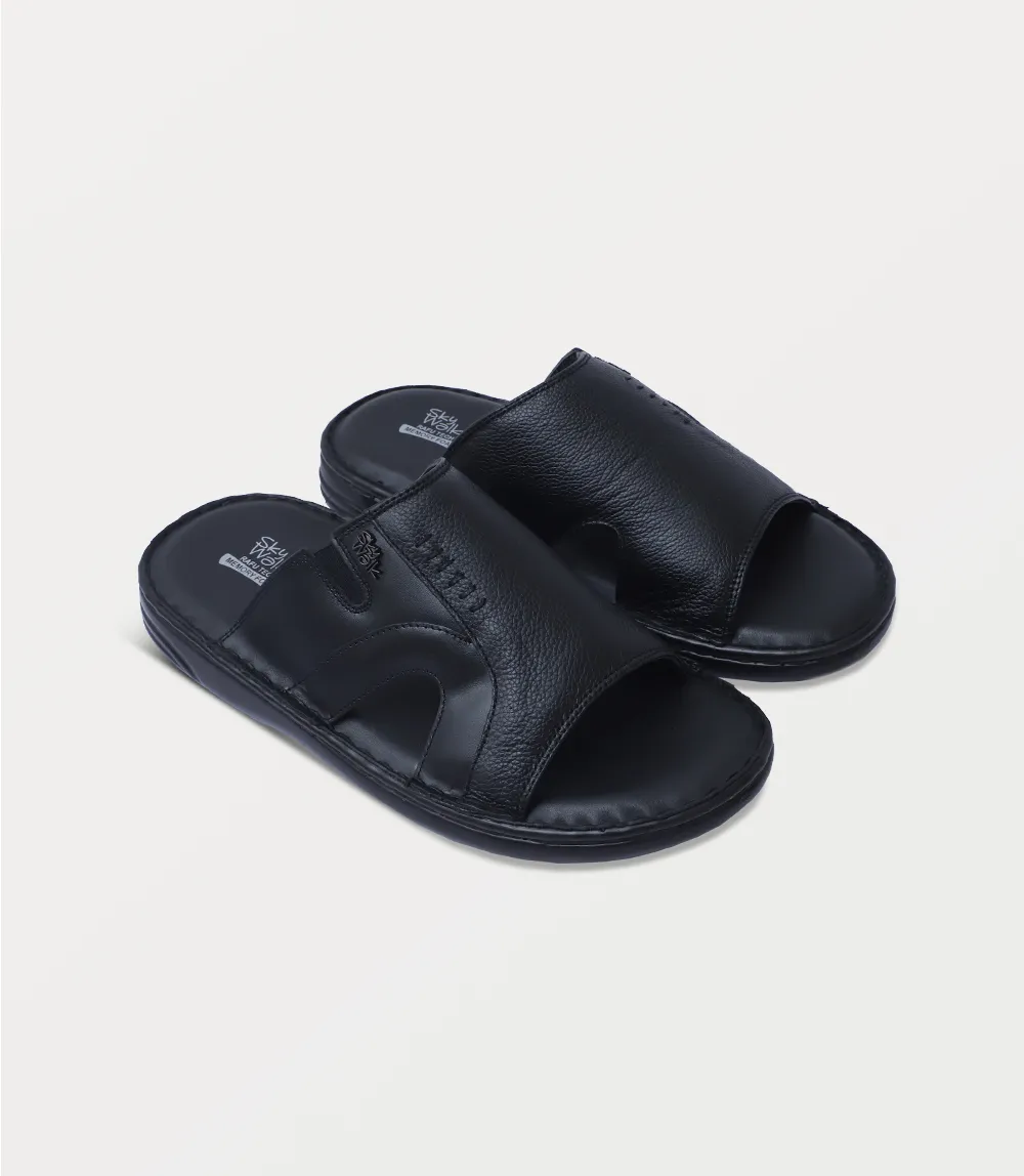 BM6865-BLACK-Men Slipper