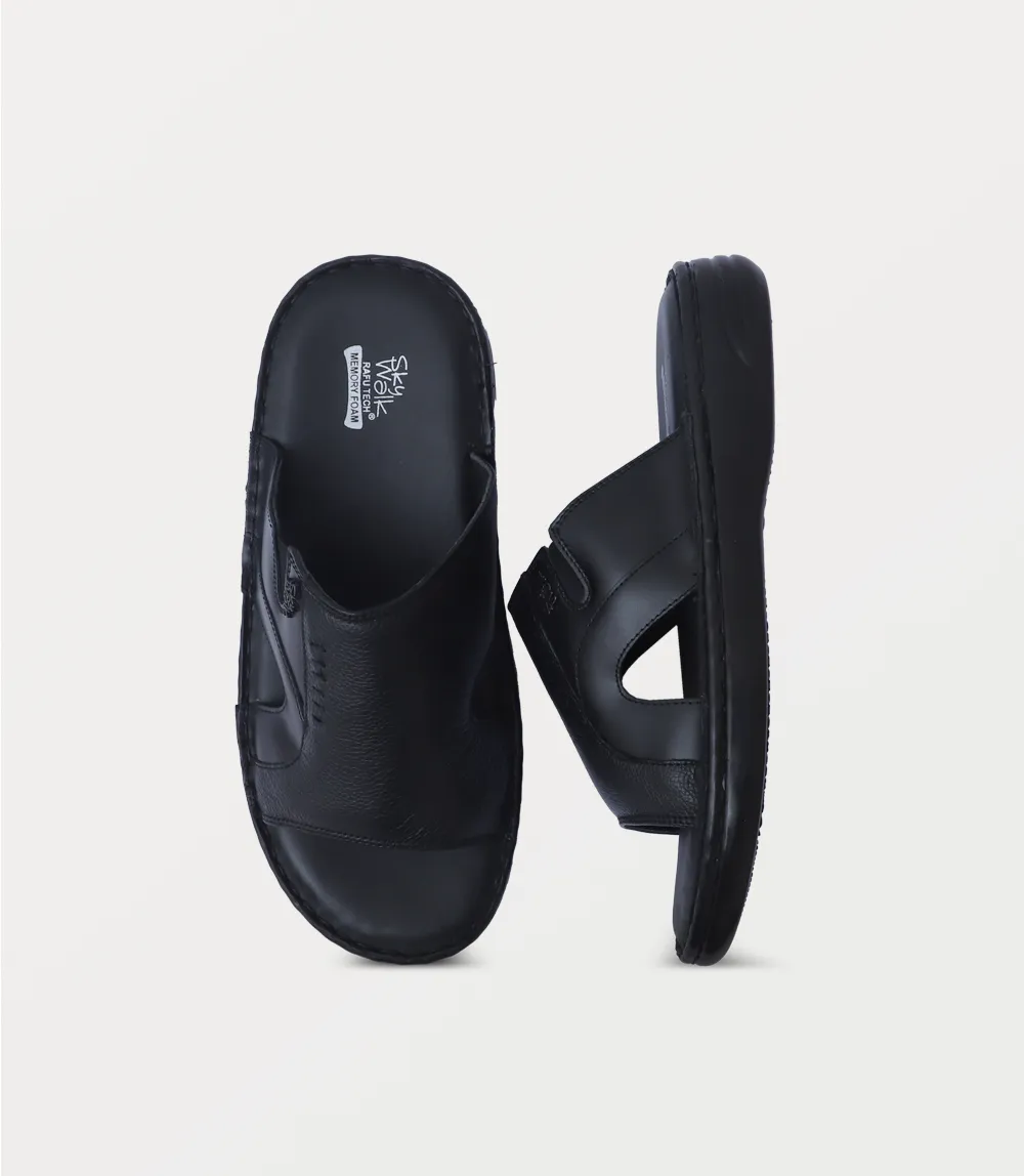 BM6865-BLACK-Men Slipper
