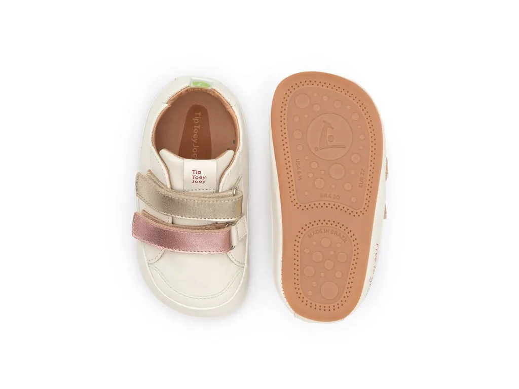 Bossy Play Sneaker - Tapioca & Rose gold