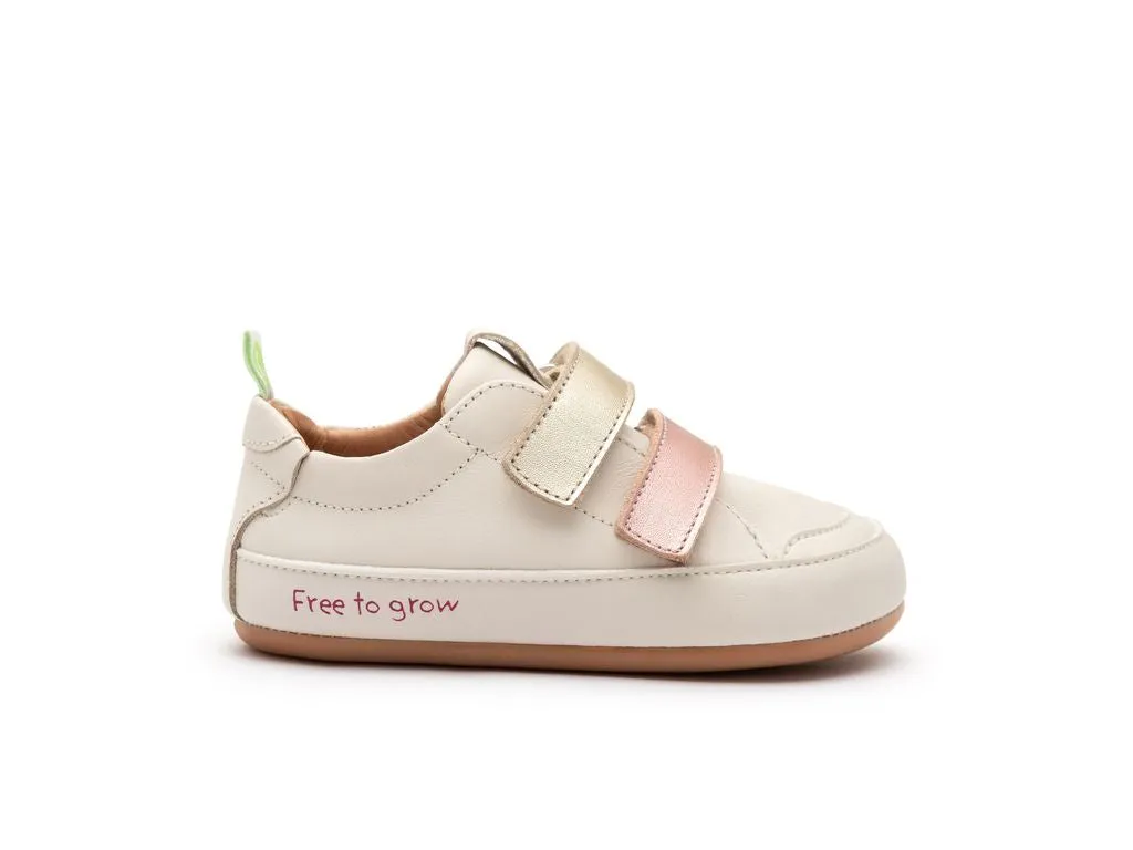 Bossy Play Sneaker - Tapioca & Rose gold