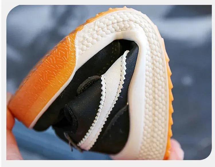 Children's Leather Soft Sole Tennis Sneakers