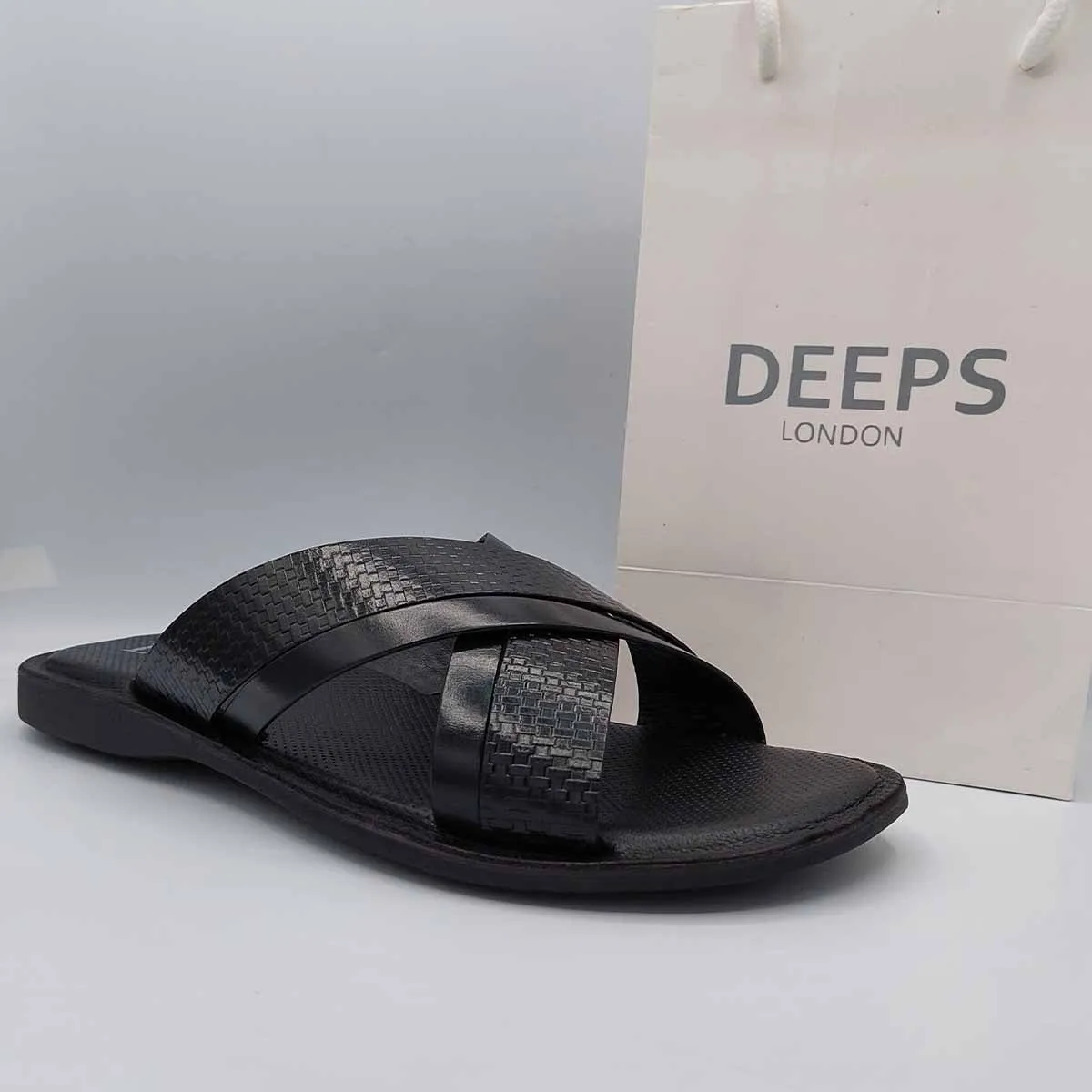 DANIEL MENS CASUAL GENUINE LEATHER SLIP ON SLIDER SUMMER BEACH WEAR SANDALS