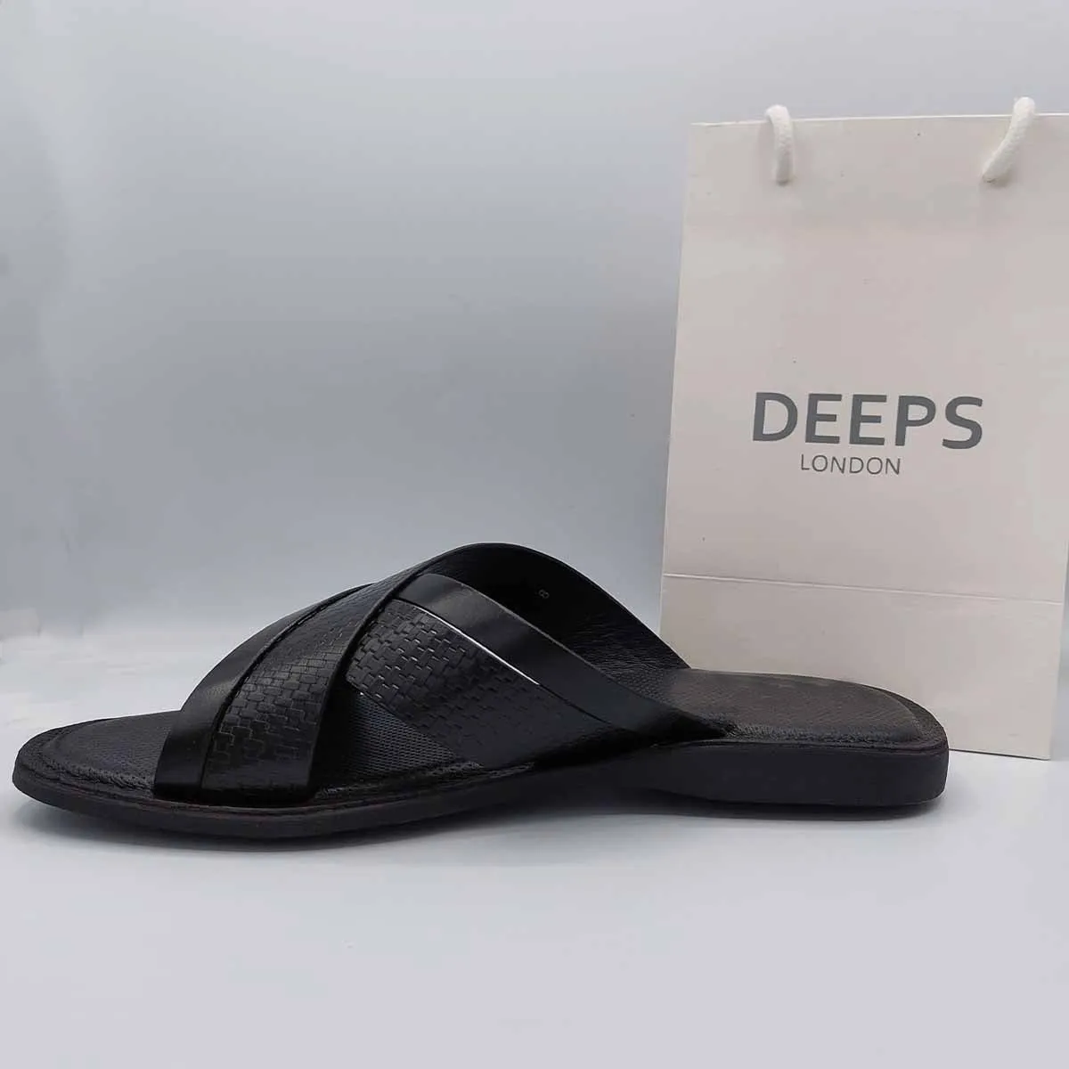 DANIEL MENS CASUAL GENUINE LEATHER SLIP ON SLIDER SUMMER BEACH WEAR SANDALS