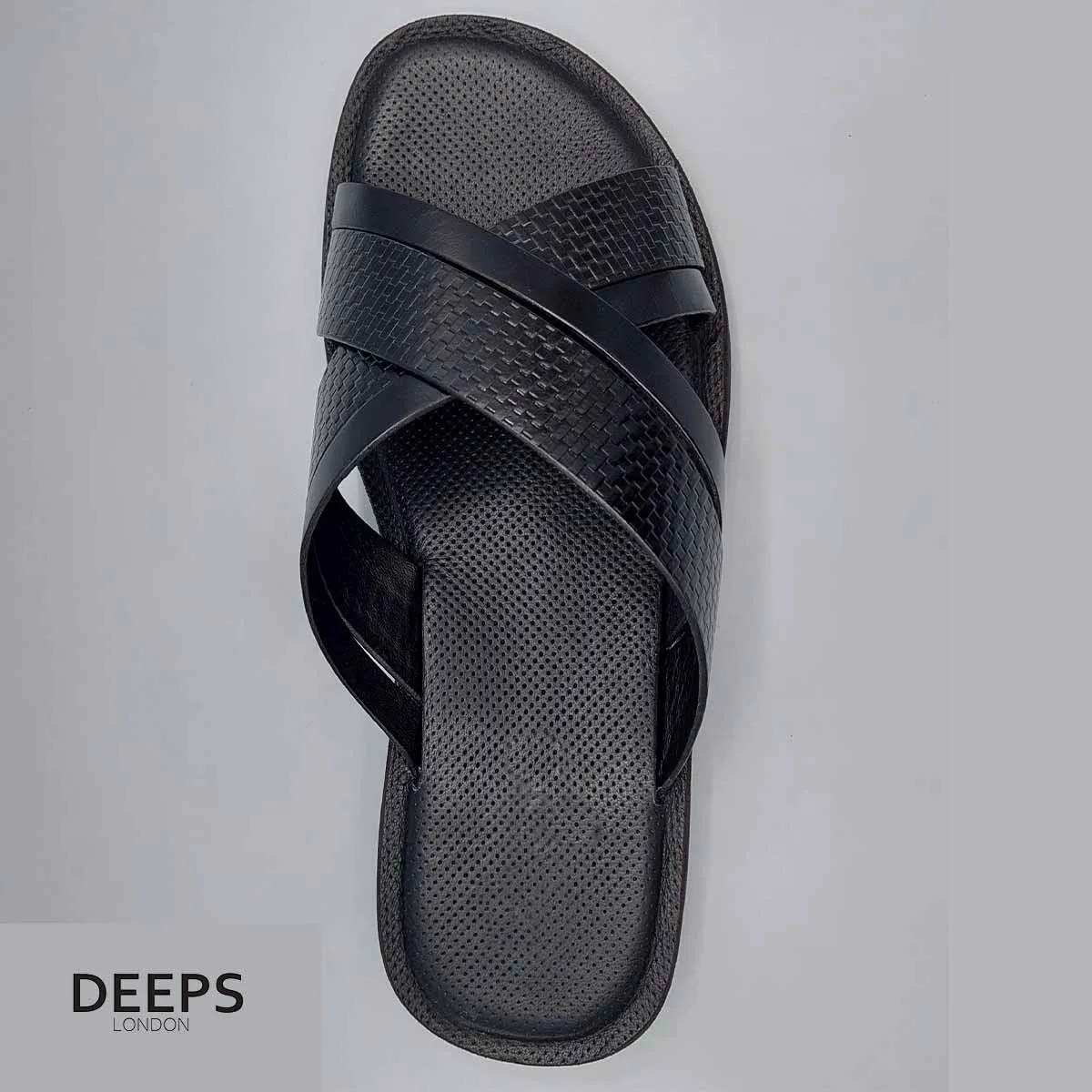 DANIEL MENS CASUAL GENUINE LEATHER SLIP ON SLIDER SUMMER BEACH WEAR SANDALS