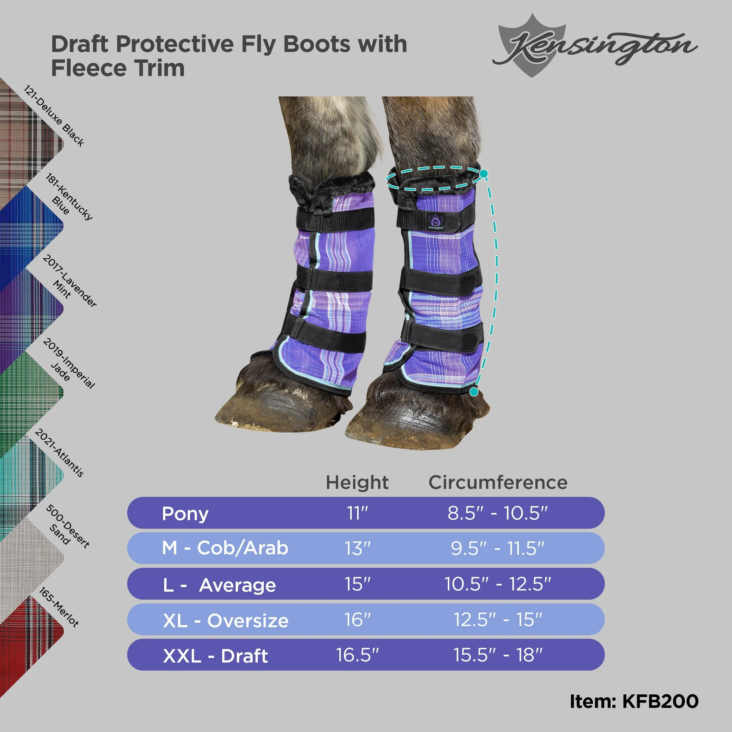 Draft Fly Boots with Fleece - Pair