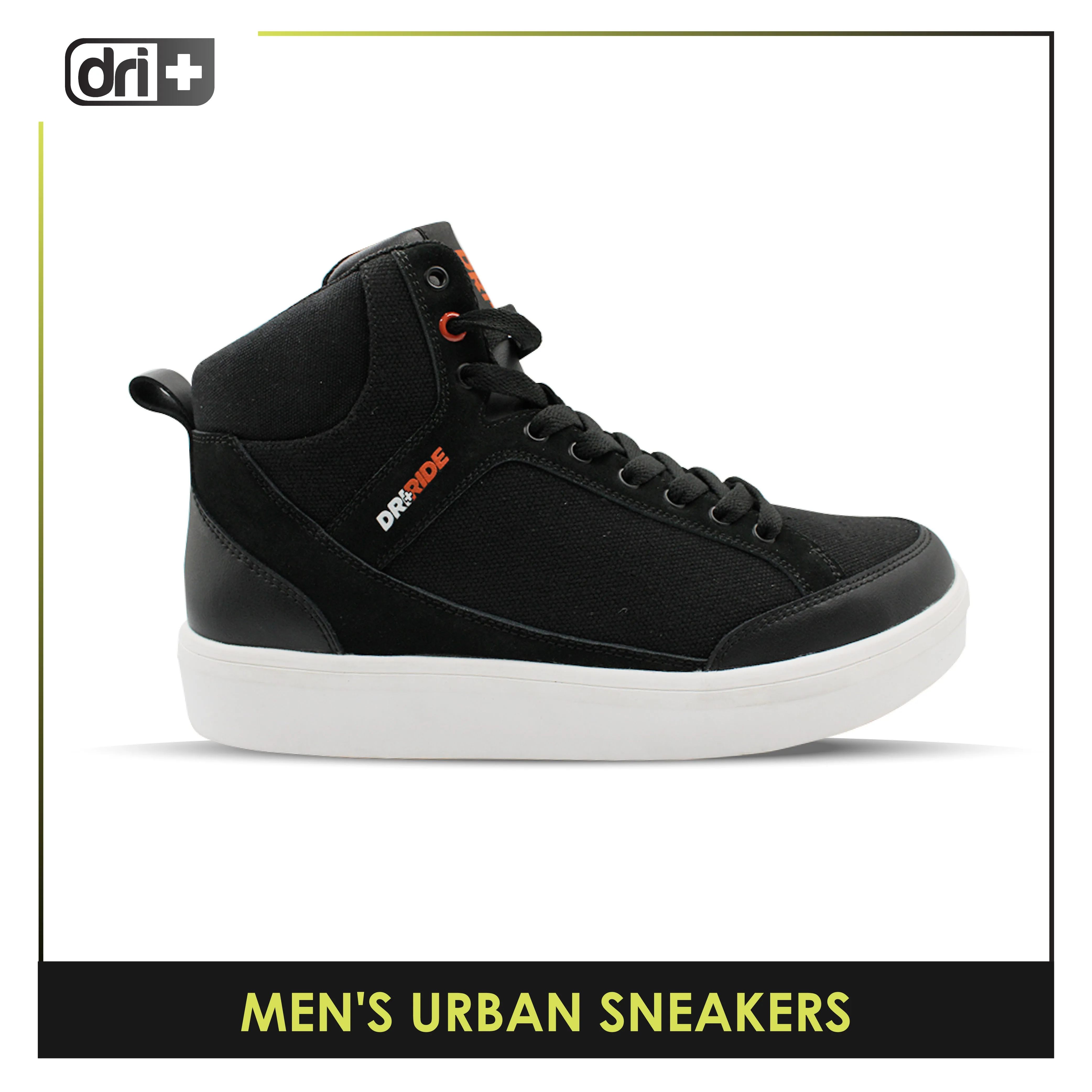 Dri Plus Men's DRI RIDE Urban Suede Leather Mid Cut Sneaker Shoes HDMH2401