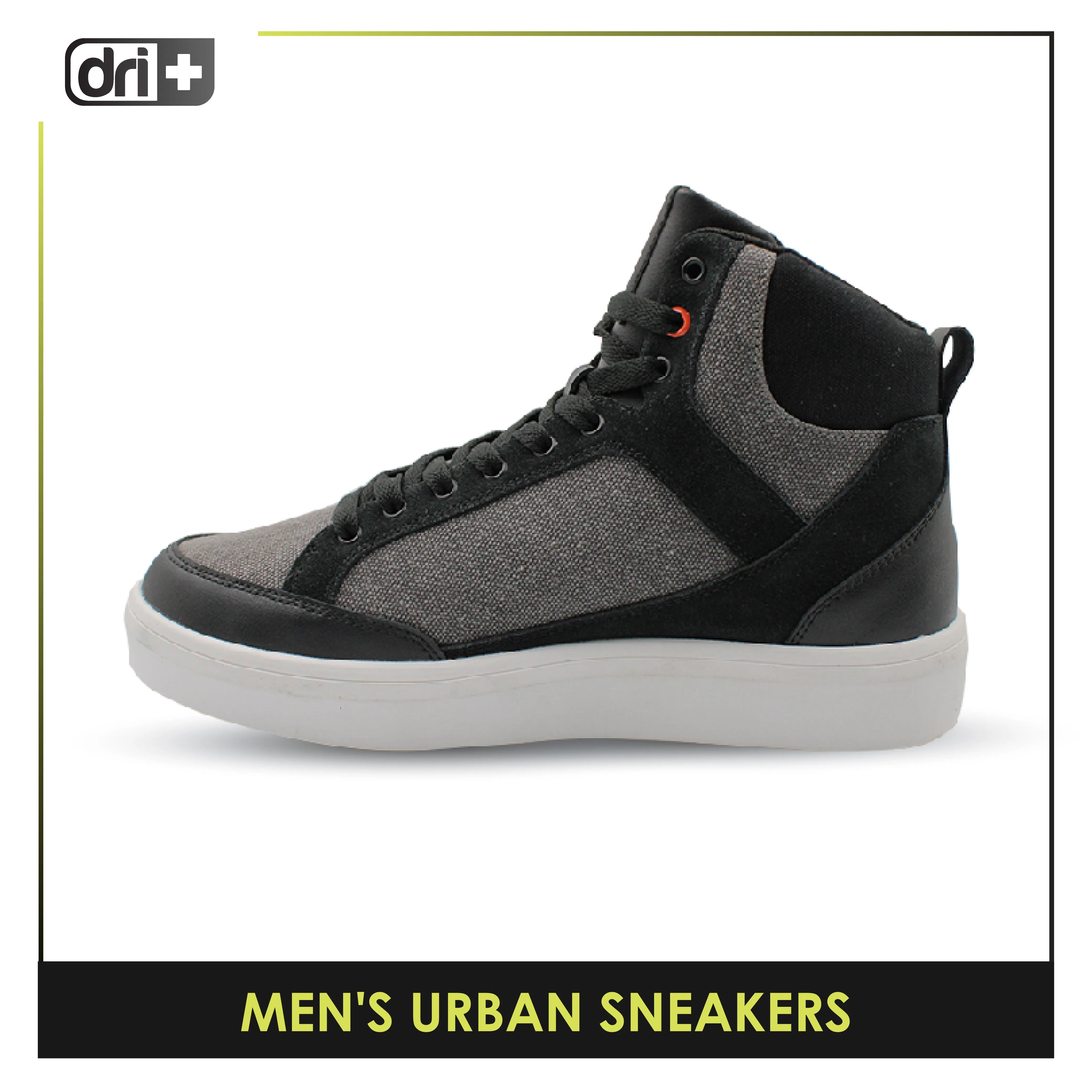 Dri Plus Men's DRI RIDE Urban Suede Leather Mid Cut Sneaker Shoes HDMH2401