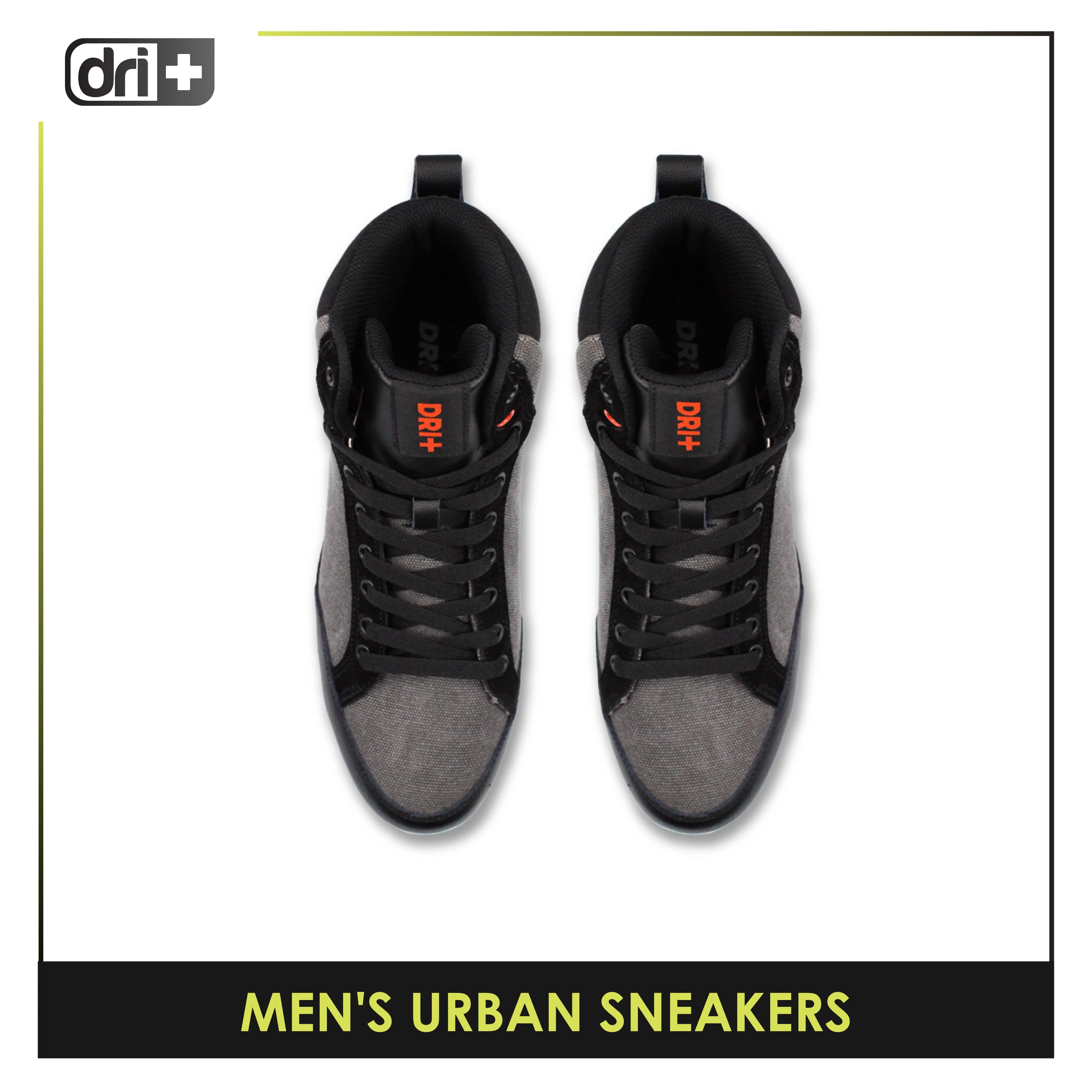 Dri Plus Men's DRI RIDE Urban Suede Leather Mid Cut Sneaker Shoes HDMH2401