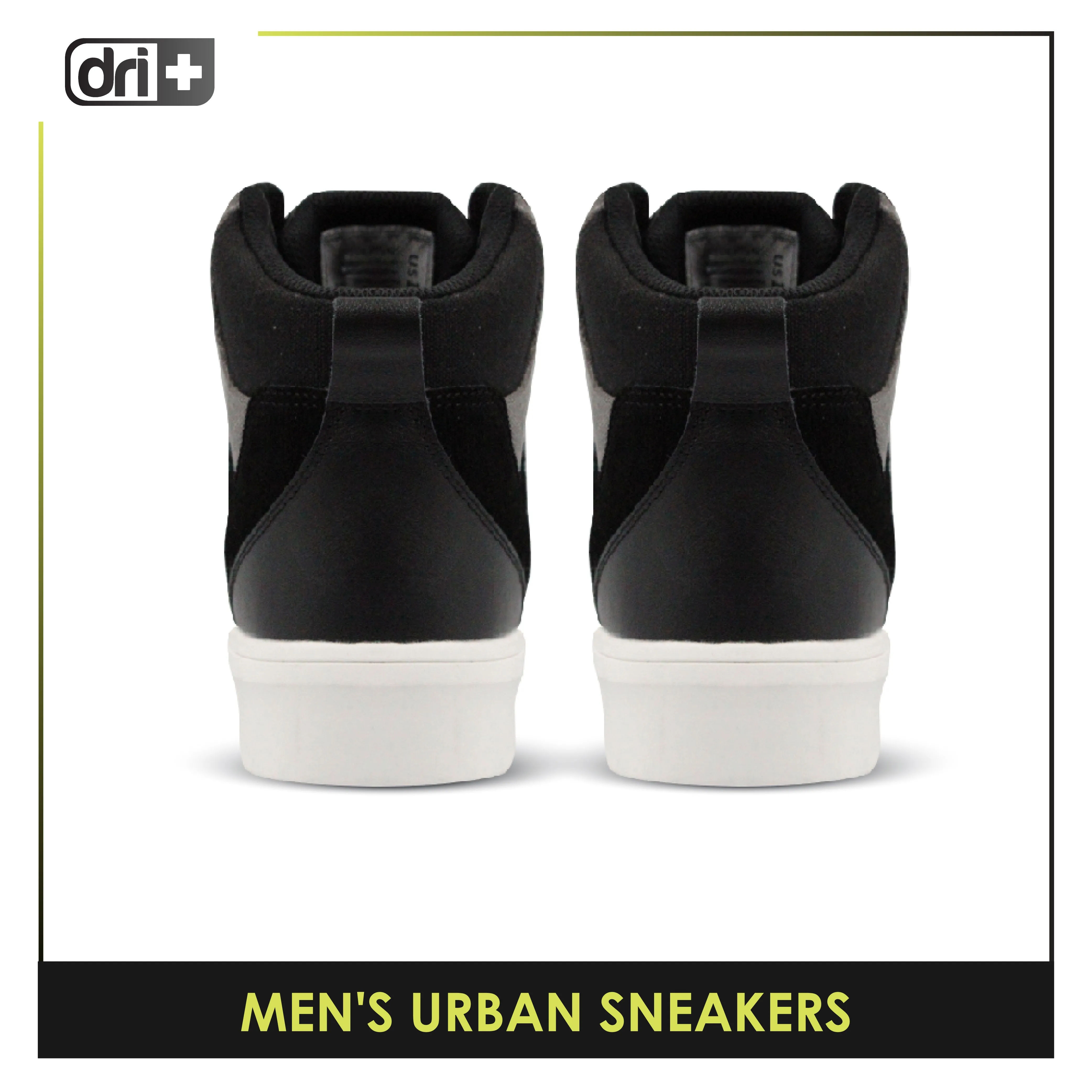 Dri Plus Men's DRI RIDE Urban Suede Leather Mid Cut Sneaker Shoes HDMH2401