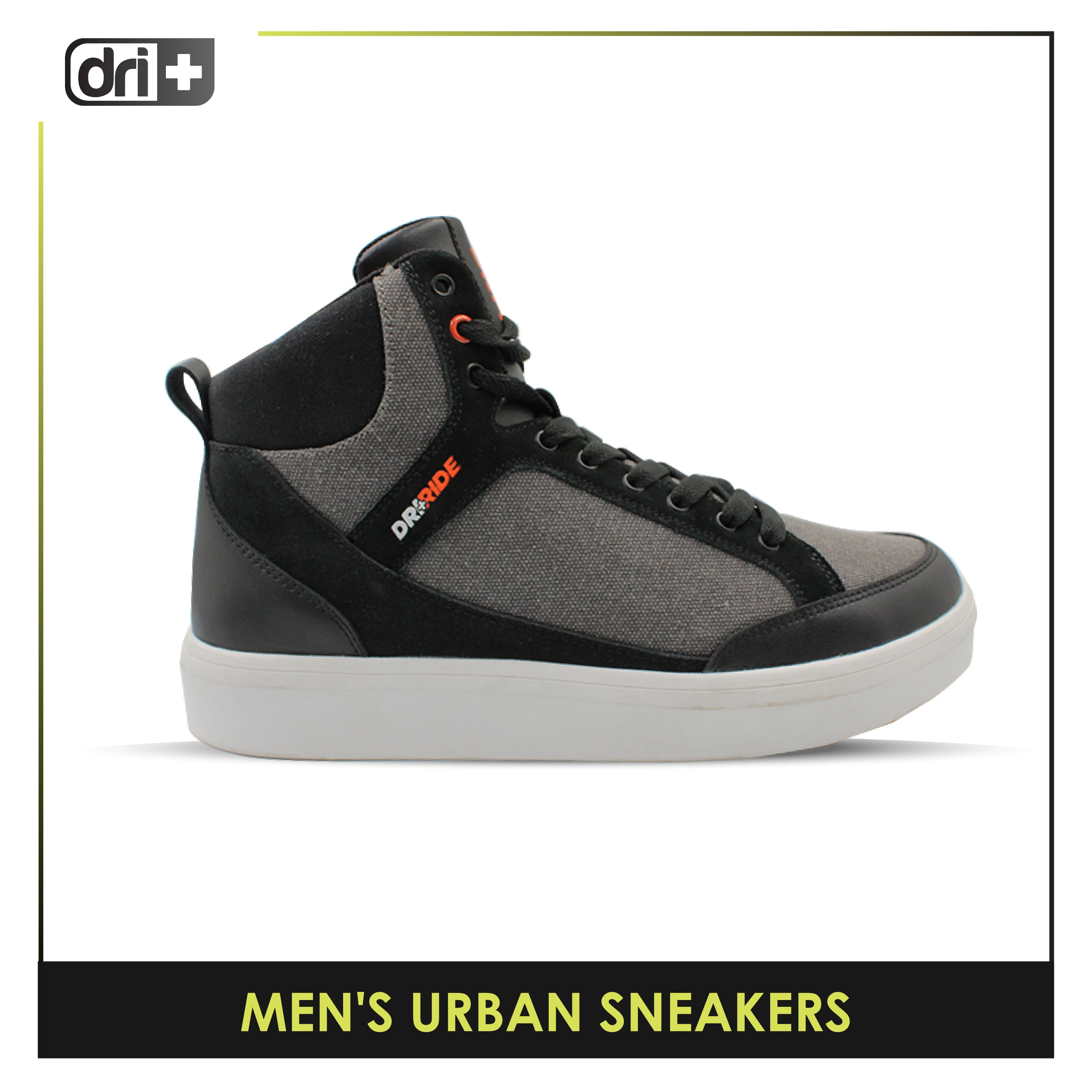 Dri Plus Men's DRI RIDE Urban Suede Leather Mid Cut Sneaker Shoes HDMH2401