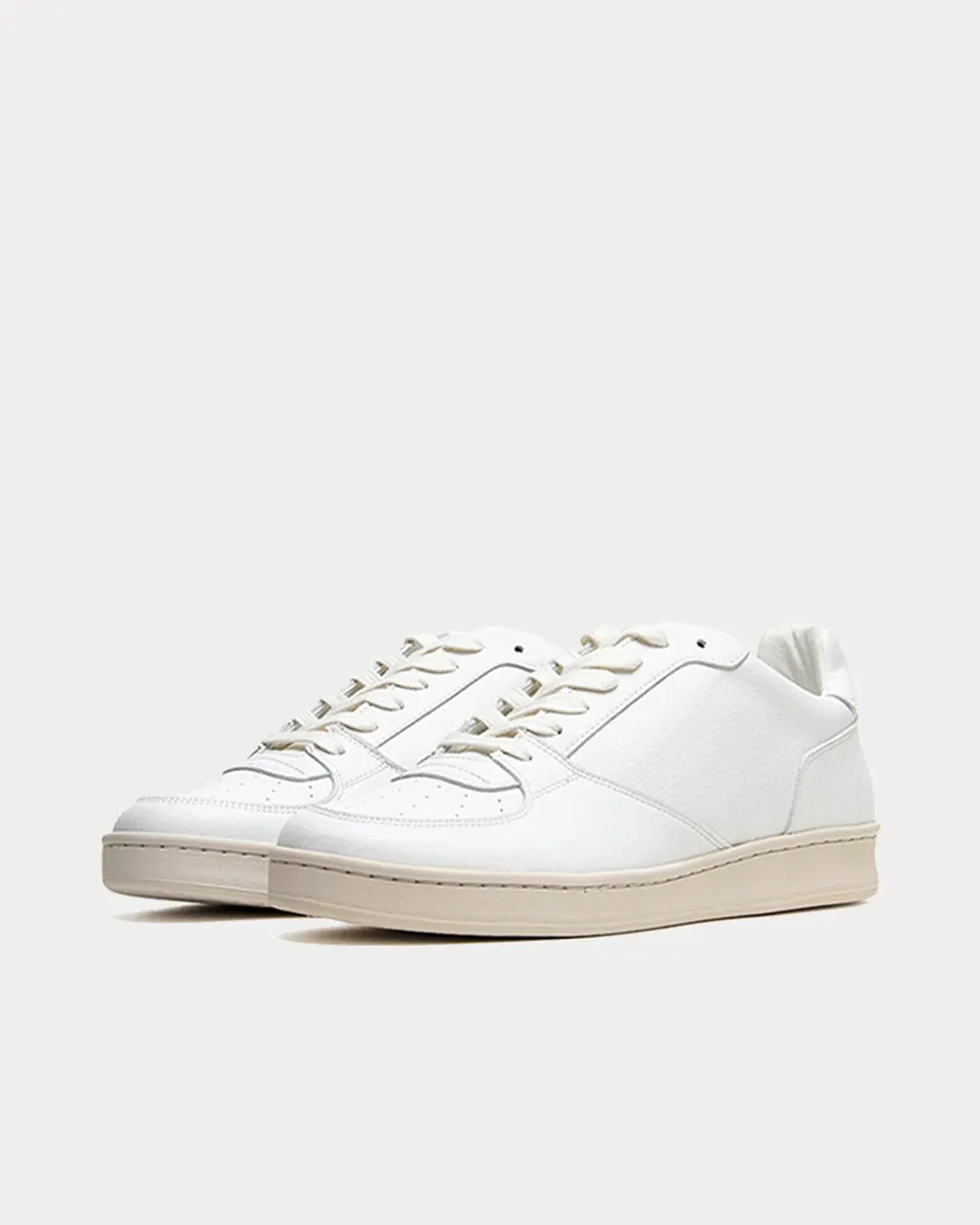 Eden V2 Sustainable Vegan Leather White Low Top Sneakers