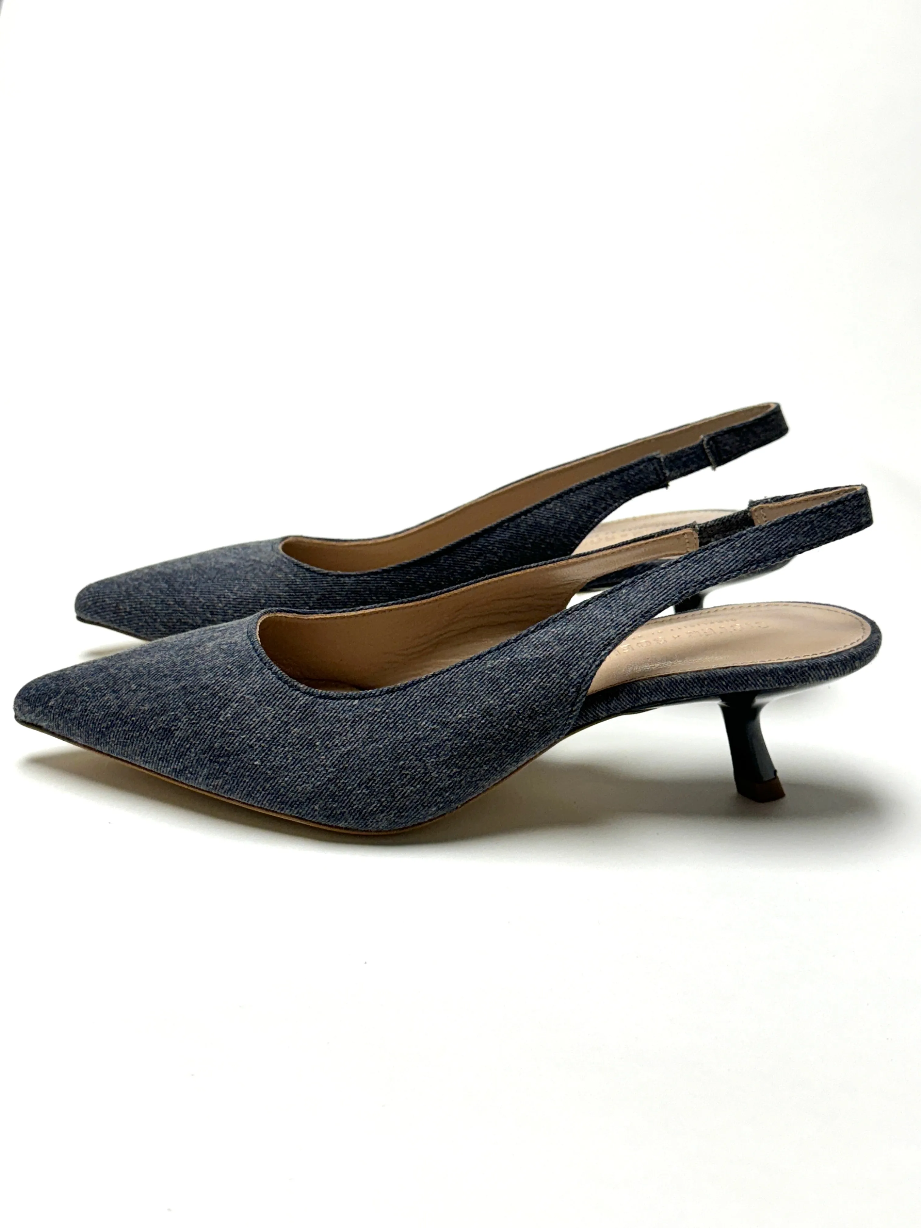 Esme Sling Back | Navy Denim