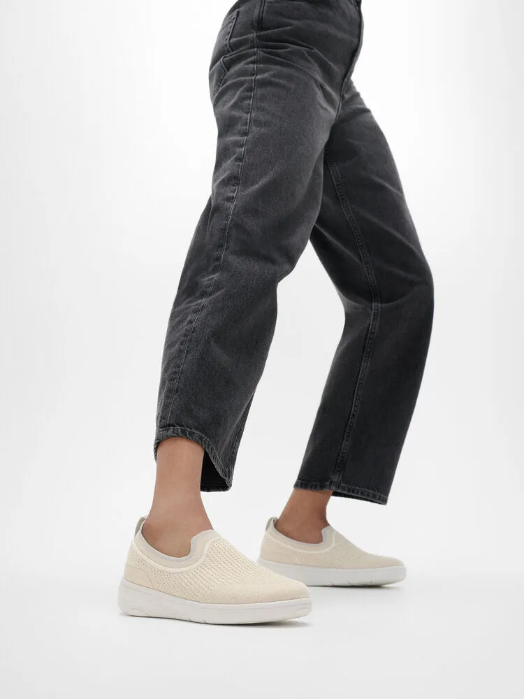FitFlop Super-Q Knit Slip On Shoes - Paris Beige
