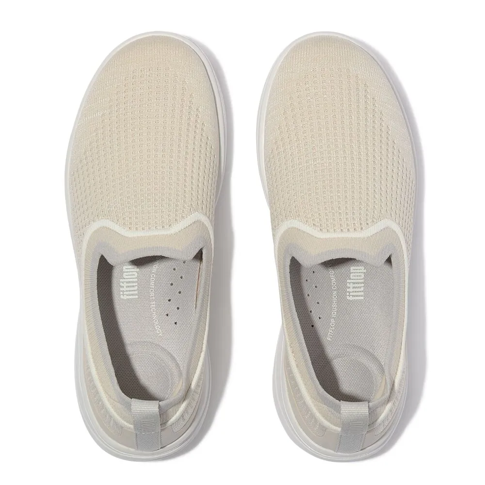 FitFlop Super-Q Knit Slip On Shoes - Paris Beige