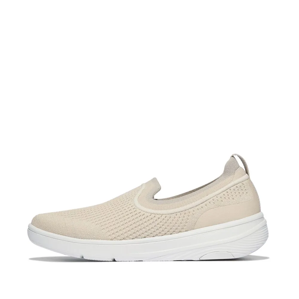 FitFlop Super-Q Knit Slip On Shoes - Paris Beige