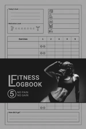 Fitness Logbook - No Pain No Gain s5 - Women's Edition - Paperback