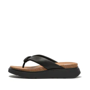 GEN-FF Padded-Strap Leather Toe-Post Sandals