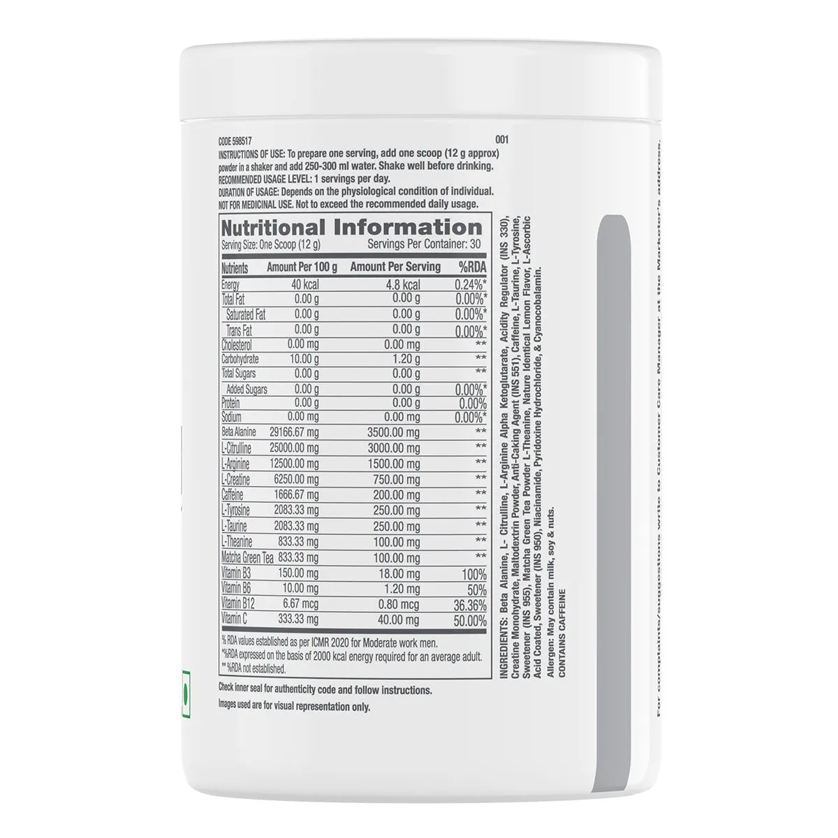 GNC Pro Perfornce Pre-Workout