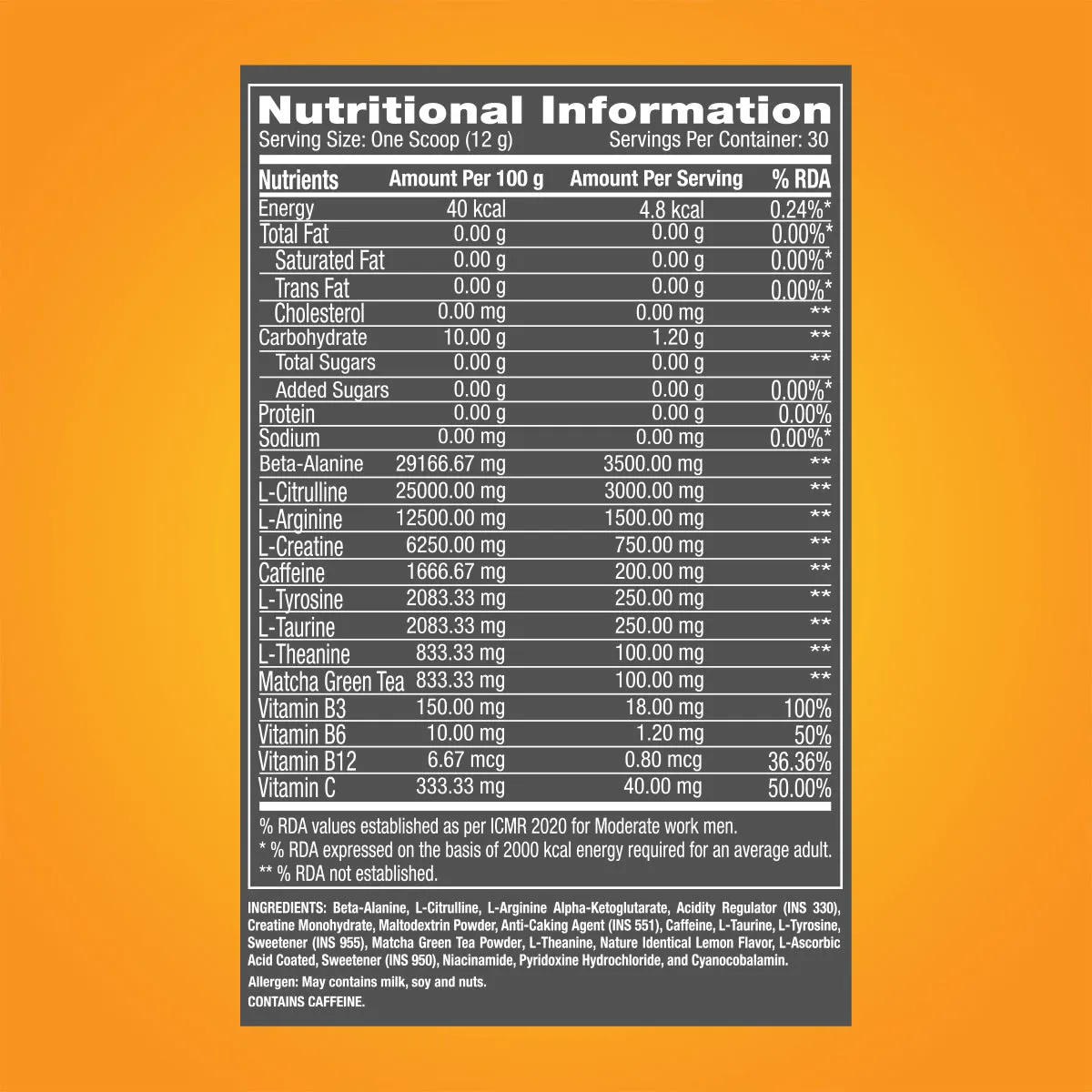 GNC Pro Perfornce Pre-Workout