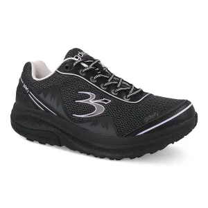 Gravity Defyer Women's Mighty Walk Athletic Shoes- Black/ Purple