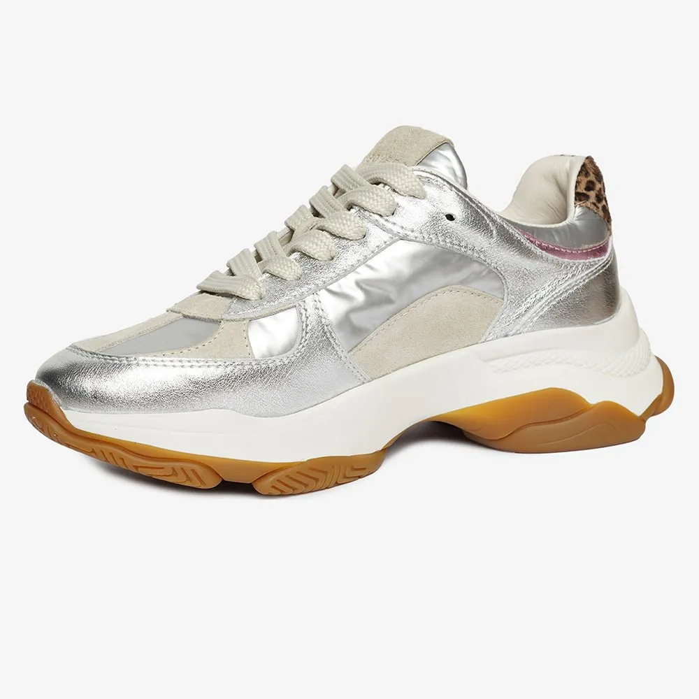 Greyder Women's Stylish Everyday Sneakers In Silver