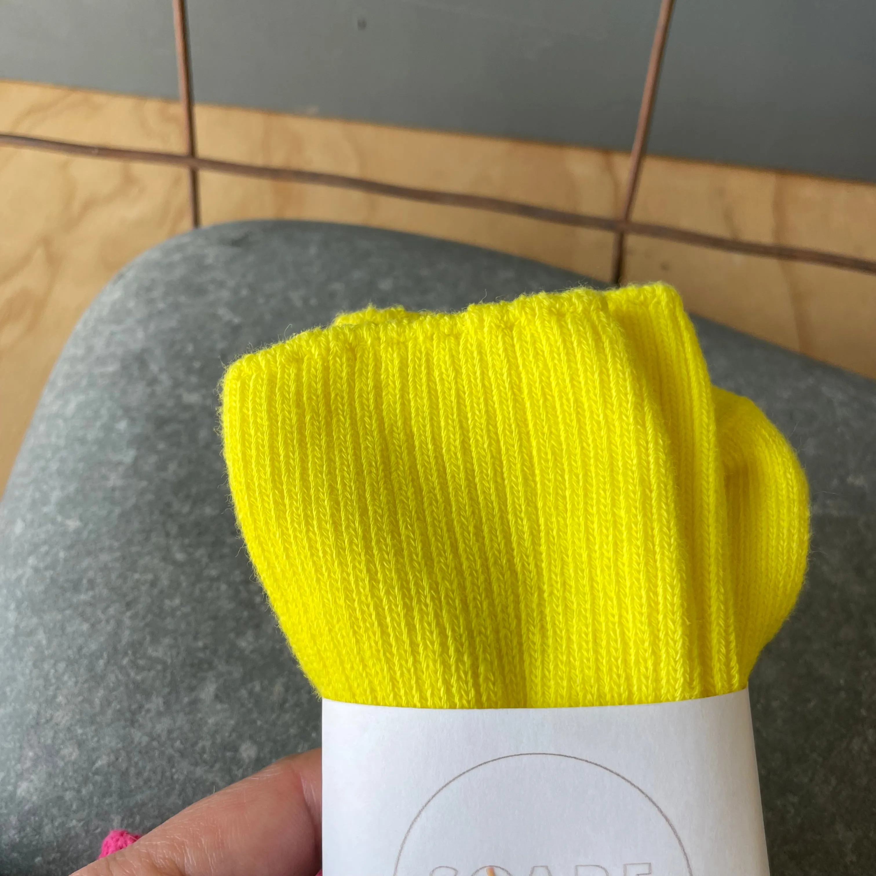 Hand Dyed Cotton Socks in Pop Tones by Scarfshop