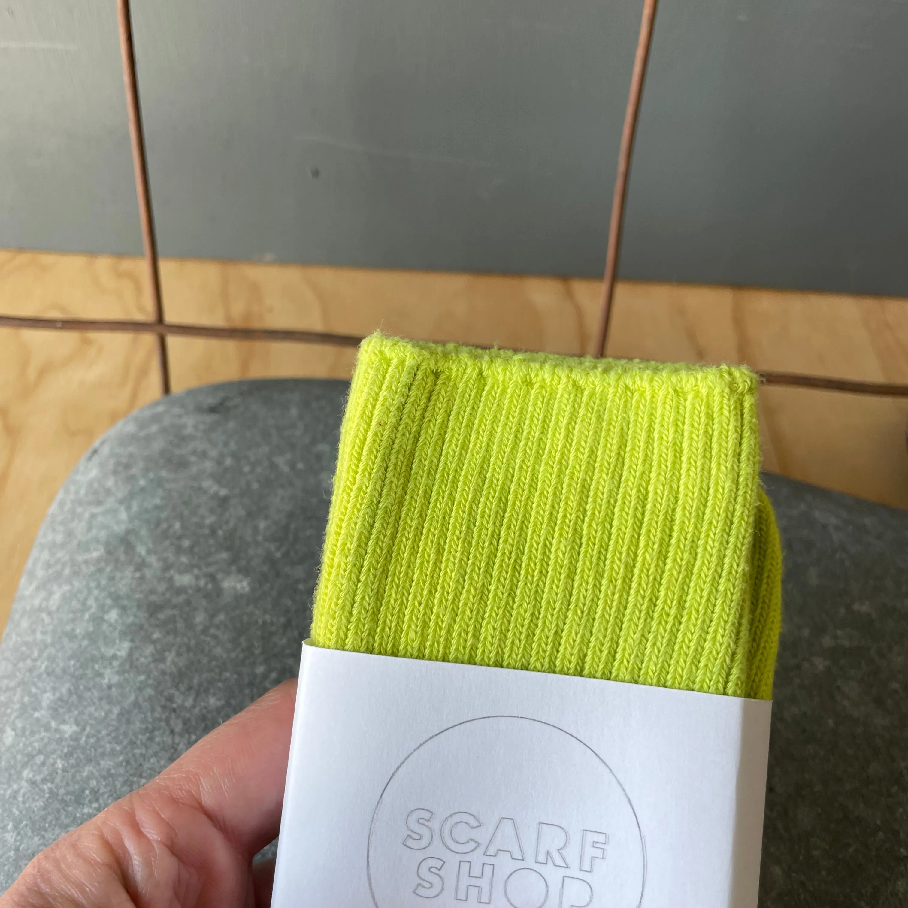 Hand Dyed Cotton Socks in Pop Tones by Scarfshop