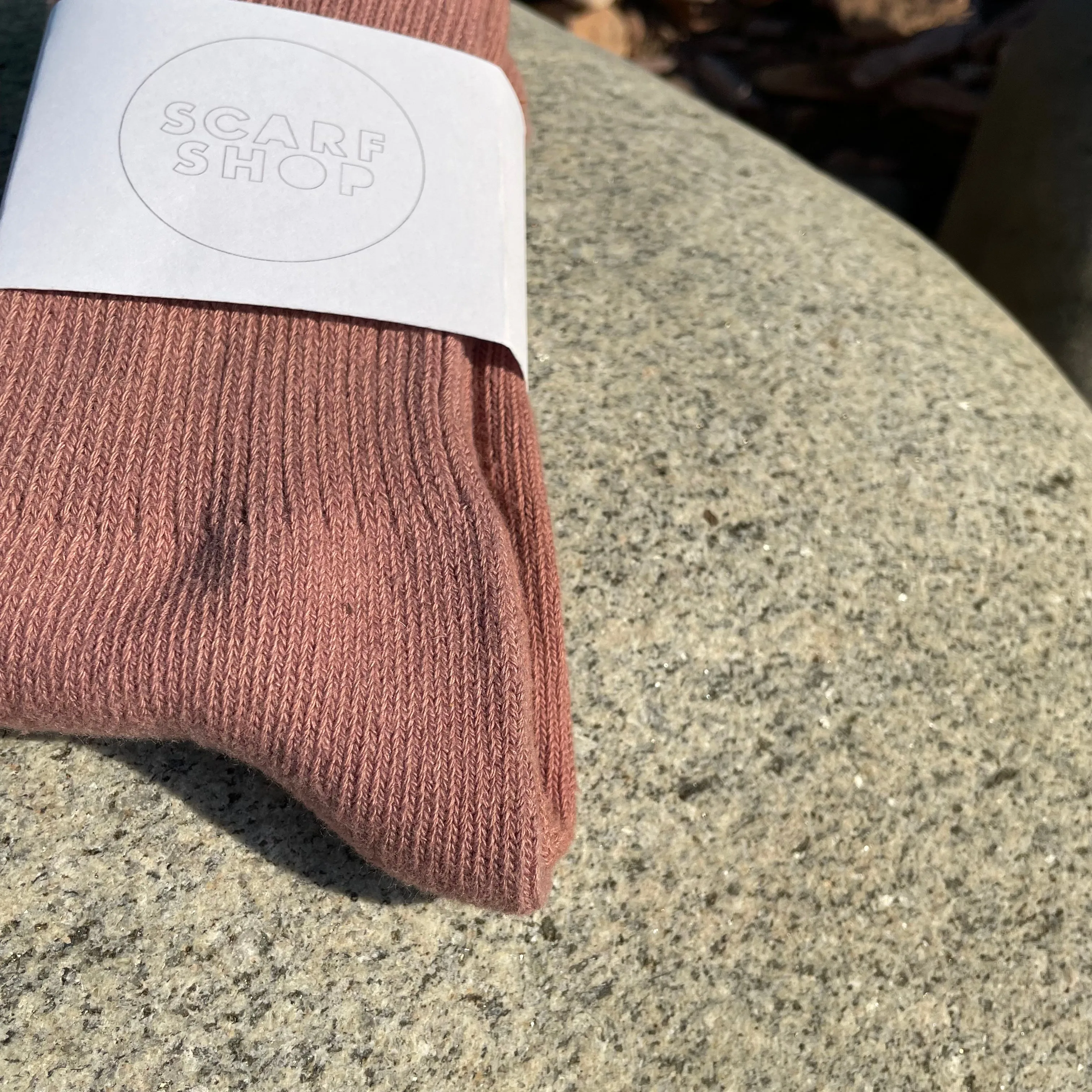 Hand Dyed Cotton Socks in Sweet New Tones by Scarfshop