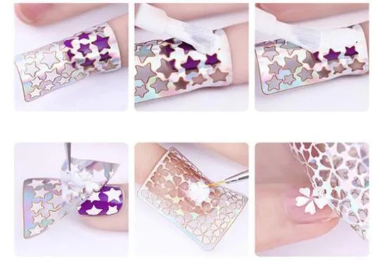 Hollow Nail Stencil Stickers