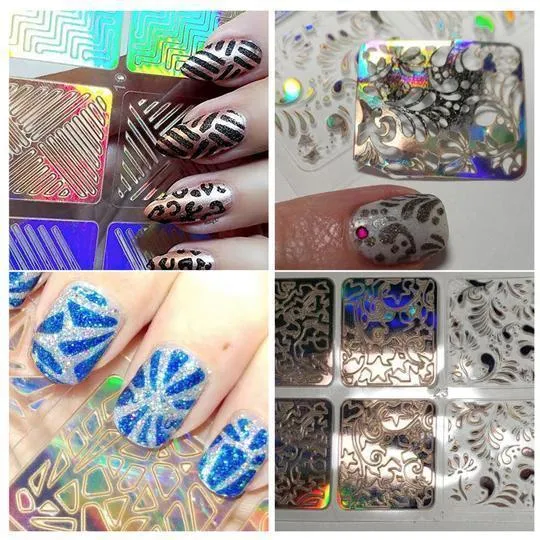 Hollow Nail Stencil Stickers
