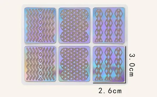 Hollow Nail Stencil Stickers