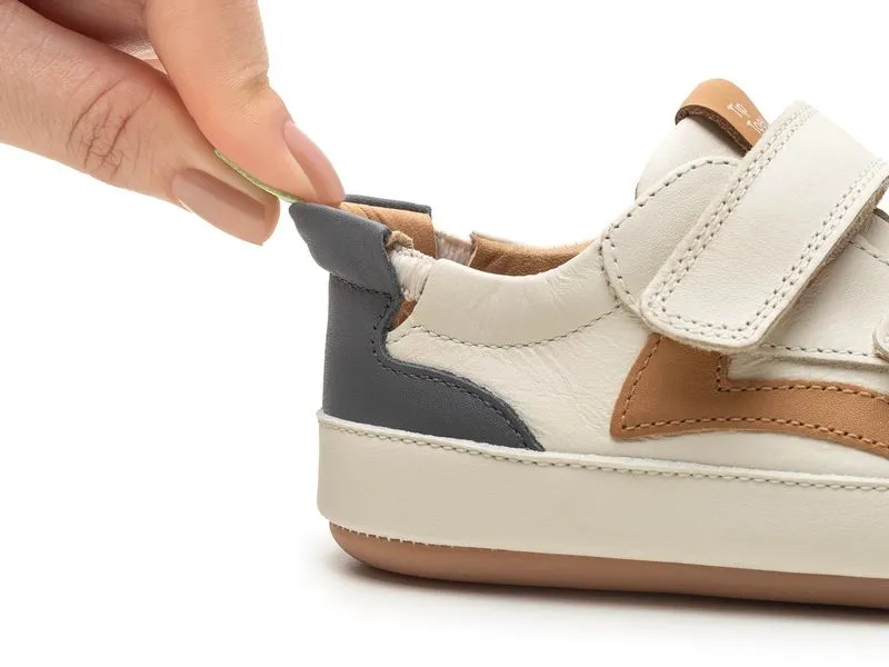 Landy Sneakers - Tapioca & Slate blue