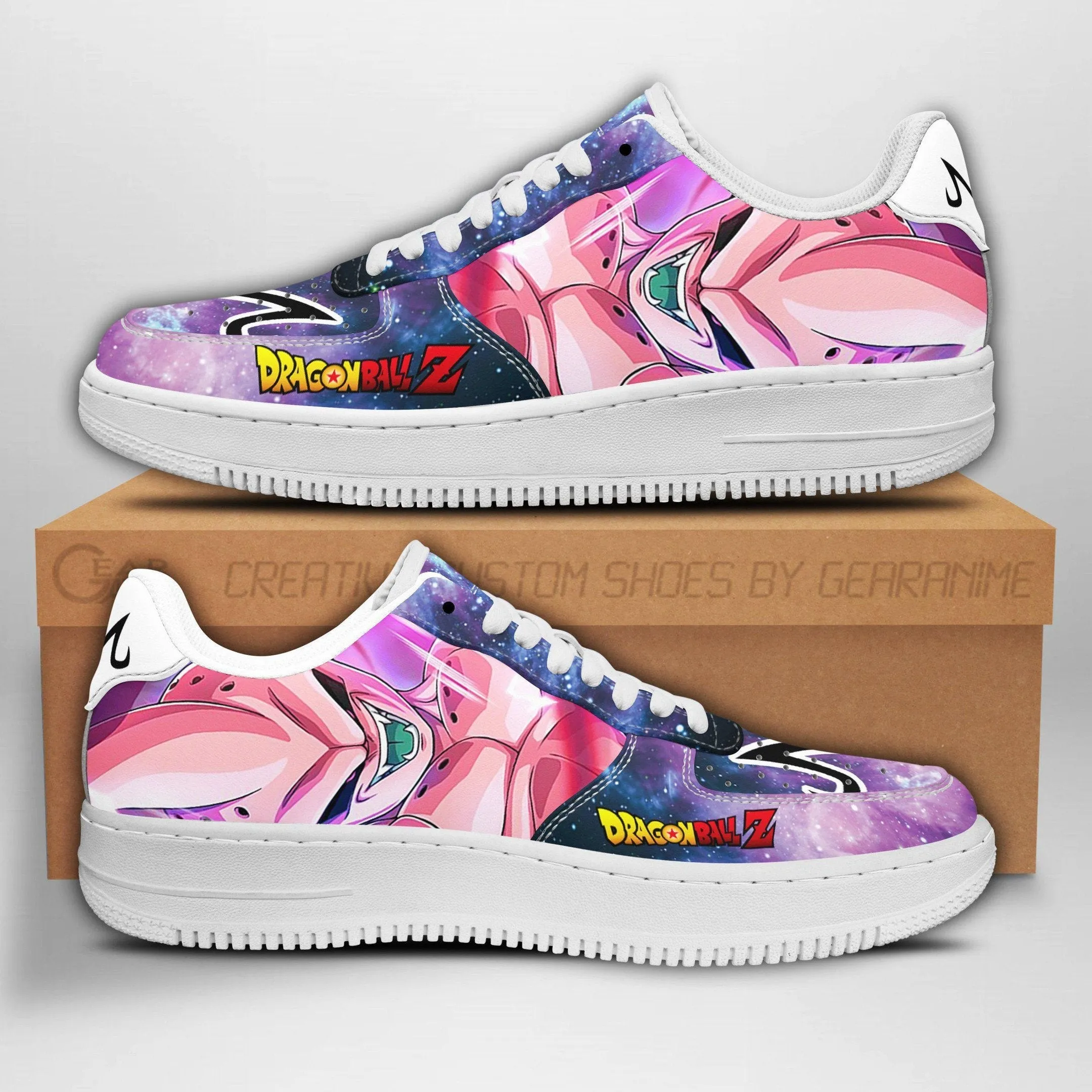 Majin Buu Air Sneakers Galaxy Custom Anime Dragon Ball Shoes