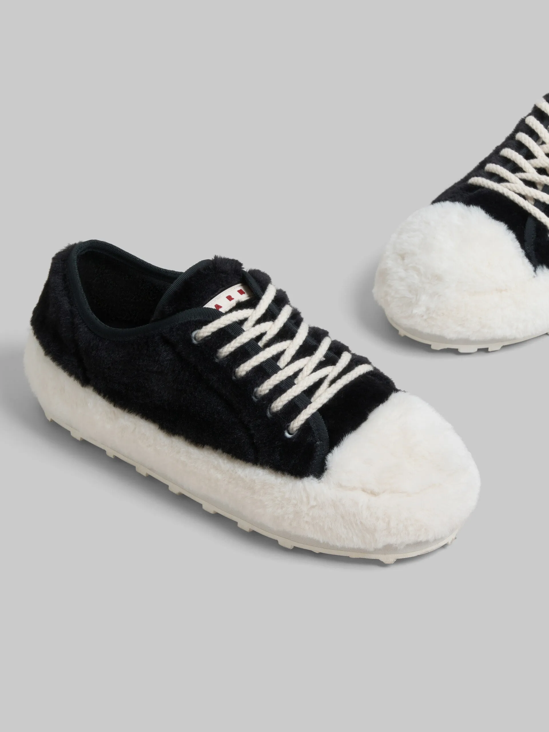 MARNI Black teddy tennis Mens sneakers