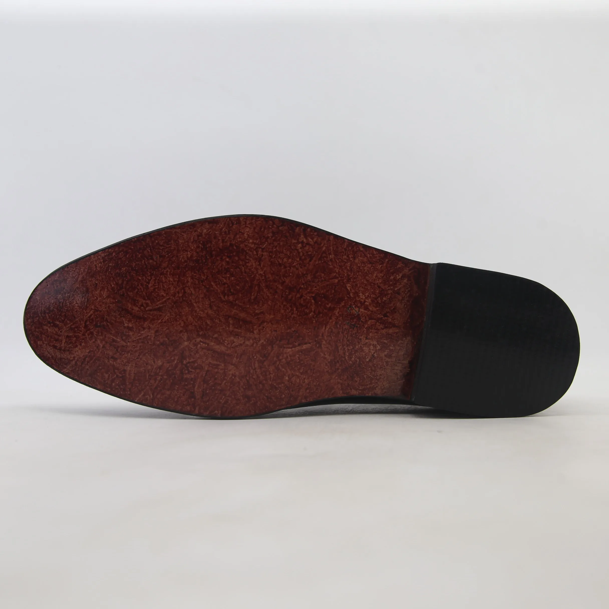 Men - Leather Formal Shoes - (Black) (Handmade)