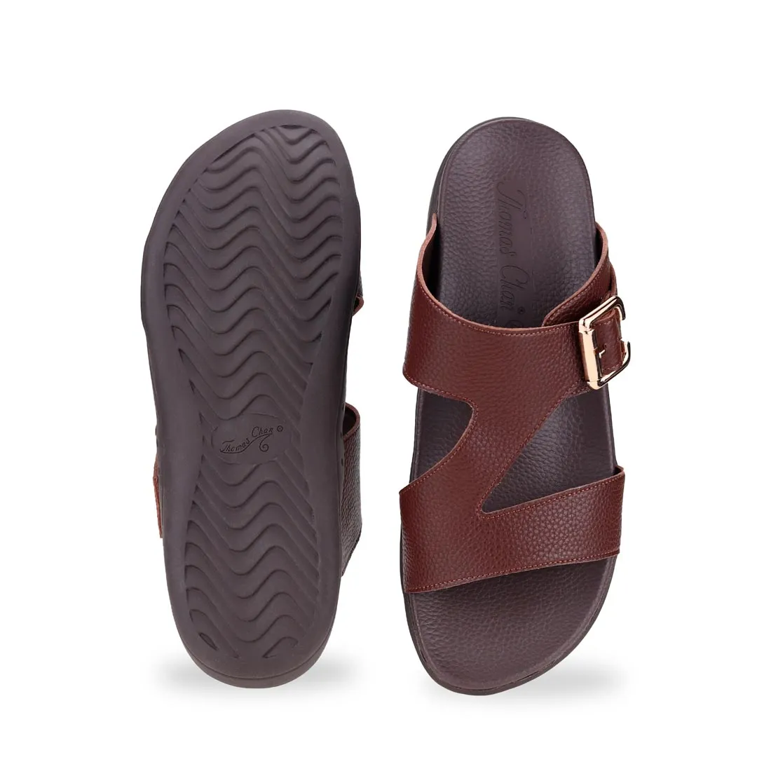 Men Zig Zag Buckle Sandals [Comfy Health Series][ODD SIZES LEFT]
